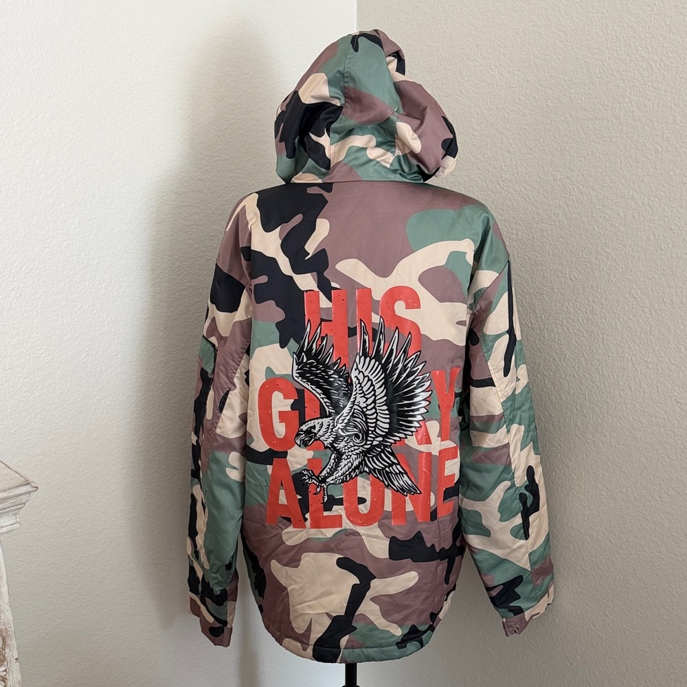 HGA “ His Glory Alone “ Camouflage Hooded Jacket by Native Supply size 2XL